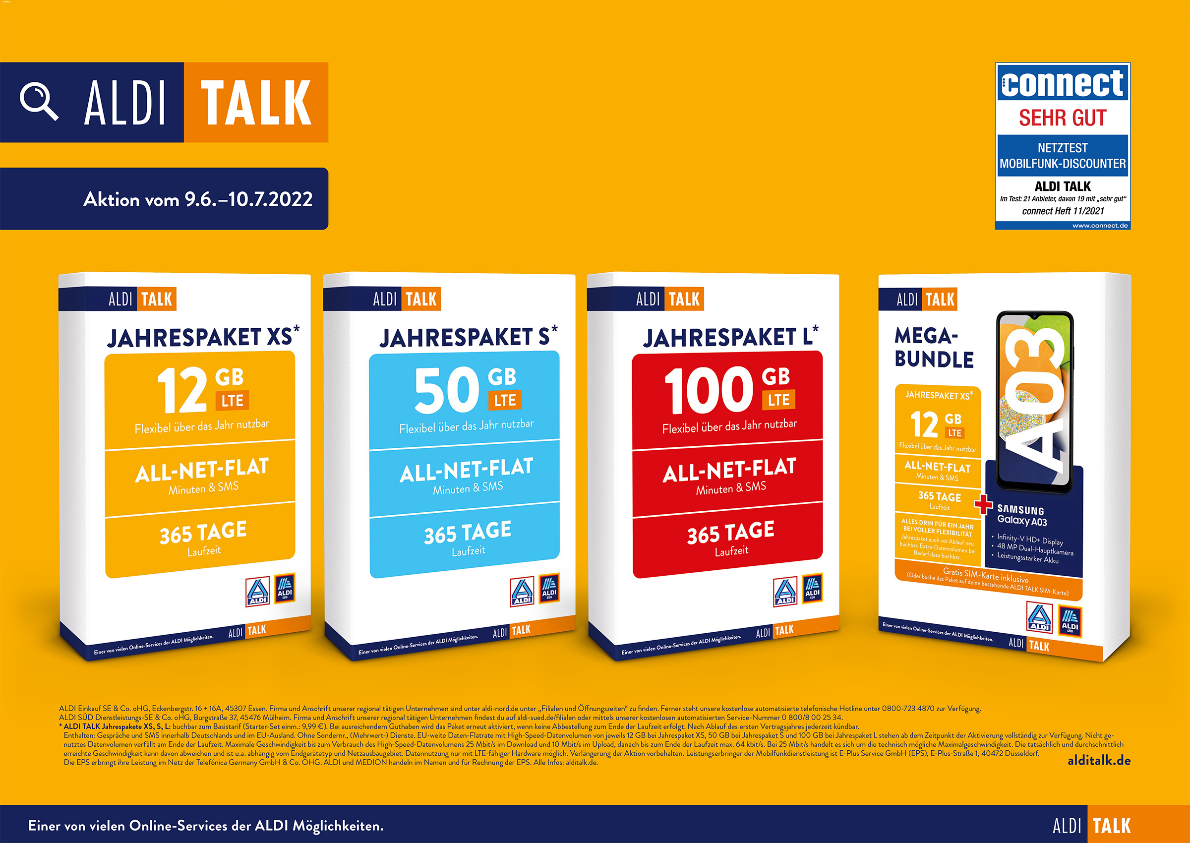 Günstige Gelegenheit bei ALDI TALK Ab 59,99 Euro ein Jahr lang telefonieren und surfen