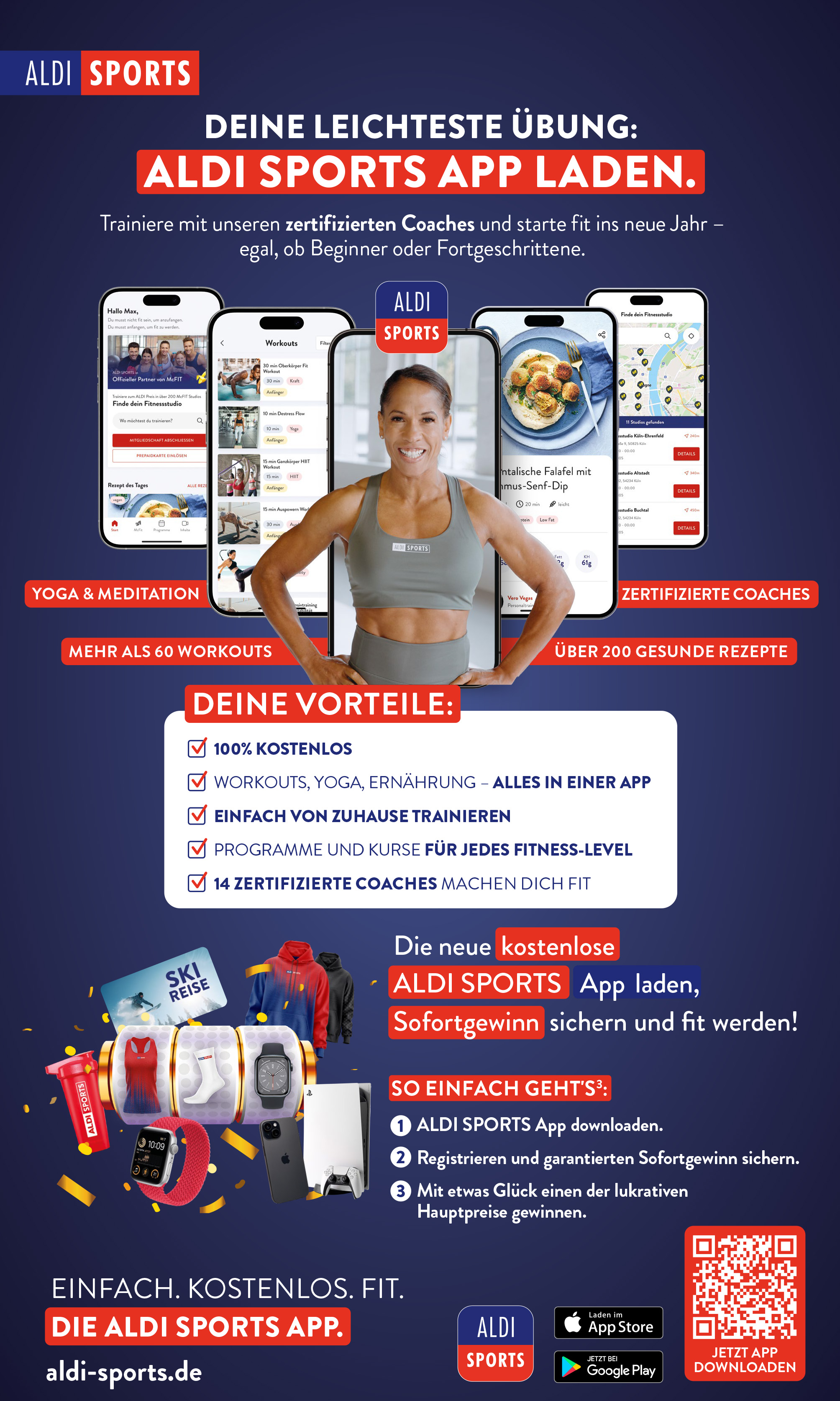 ALDI SPORTS kooperiert mit McFIT, startet eigene App und veröffentlich