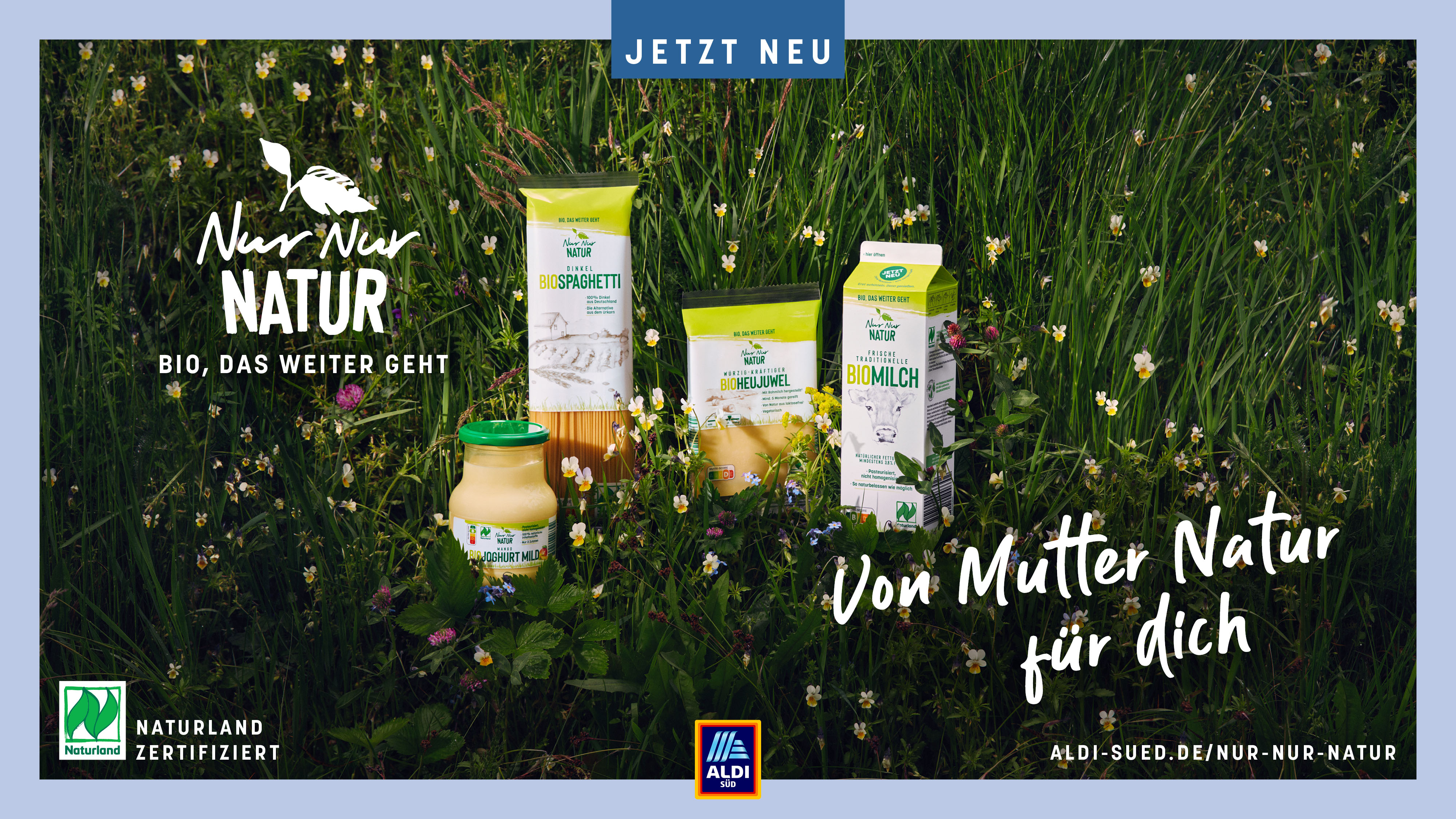Neue ALDI SÜD Bio Marke „Nur Nur Natur“ startet mit umfangreicher